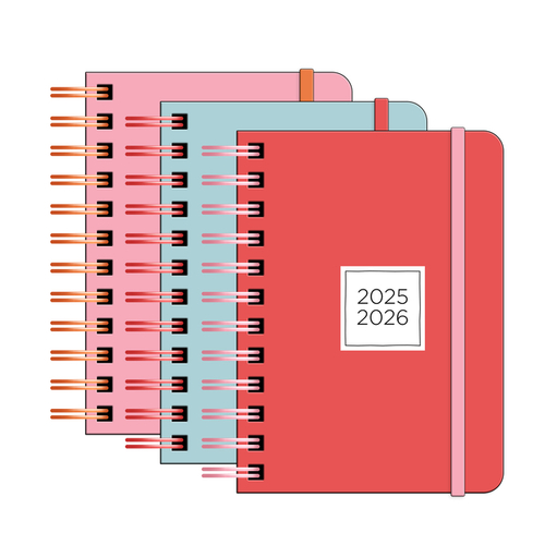 Schoolagenda 2025 A6 Trend Uni Spiraal 3 Ass FSC