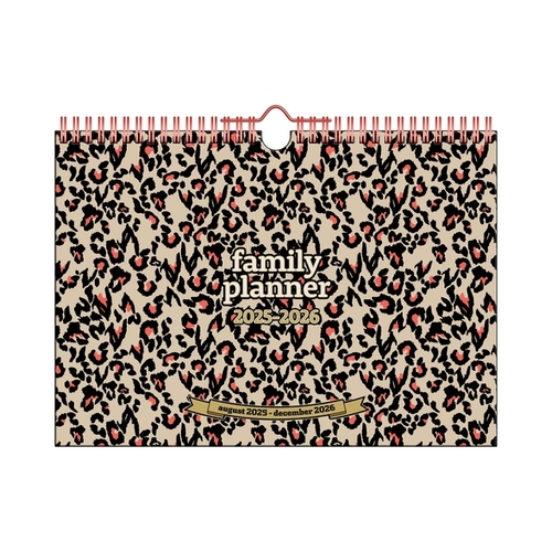 Family Planner Glamour Leopard 18-M FSC