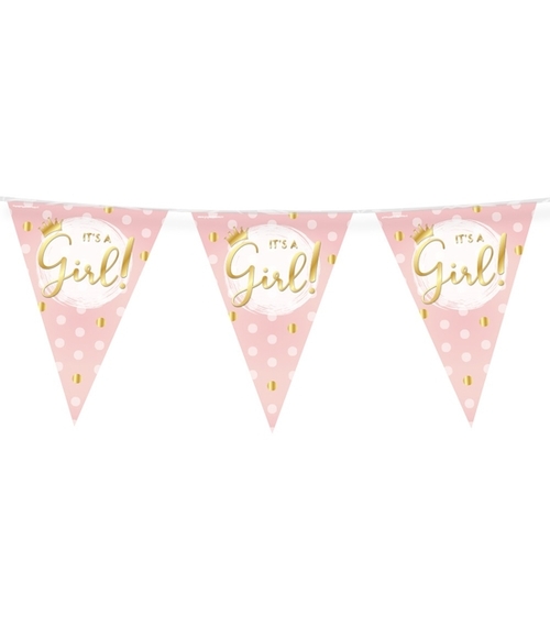 Party Flags Foil It's A Girl!