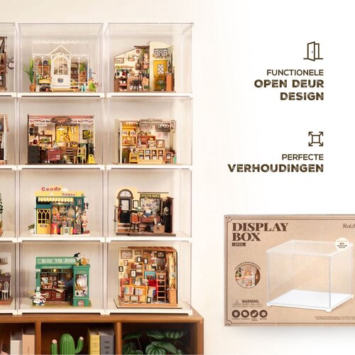 Dustcover Plexi 287×237×244MM. Voor Tonecheer En Robotime. Diy 3D Kit.