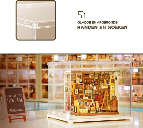 Dustcover Plexi 287×237×244MM. Voor Tonecheer En Robotime. Diy 3D Kit.