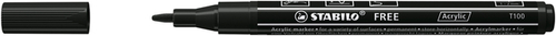 Acrylmarker Stabilo Free Acrylic T100 Zwart