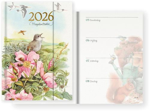 Agenda 2026 Marjolein Bastin 7Dagen/2Pagina's Magneetsluiting