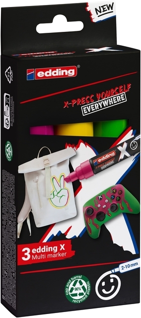 Edding 6900 X Multi M. 3PCS Set Candy Col.