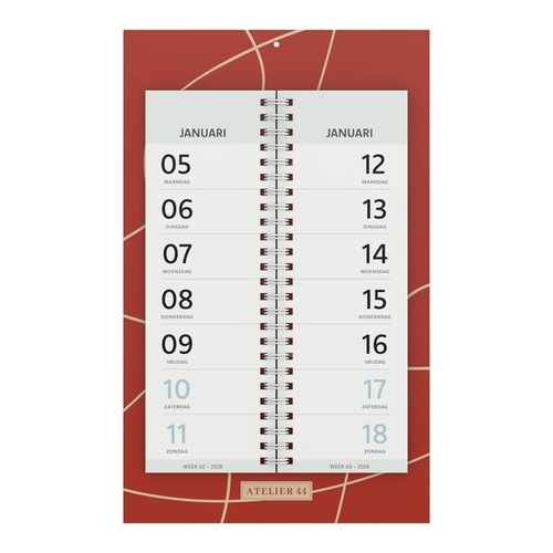 Kal26 Schild 2WK - SS Lines Rood