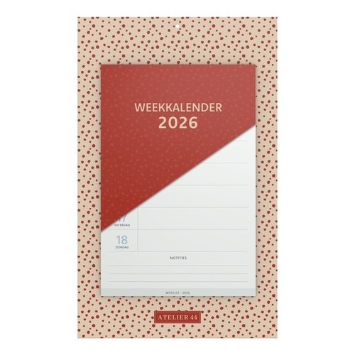 Kal26 Schild 1WK - SS Dots Rood