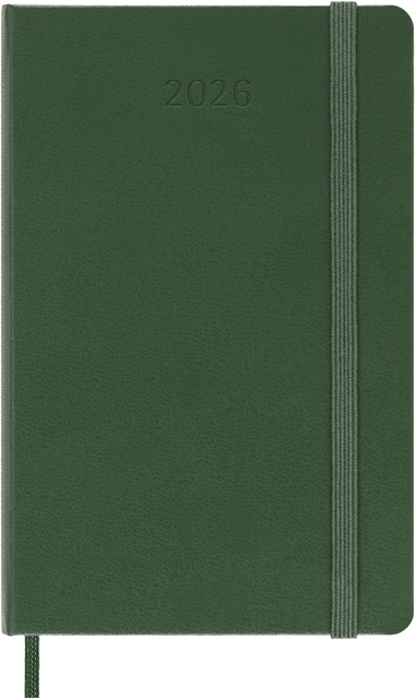 Agenda 2026 Moleskine 12M Planner Weekly 7Dagen/1Pagina Pocket HC Myrtle Green