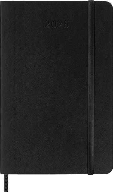 Agenda 2026 Moleskine 12M Planner Weekly 7Dagen/1Pagina Pocket SC Black