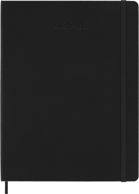 Agenda 2025/2026 Moleskine 18M Planner Weekly 7Dagen/1Pagina XL HC Black