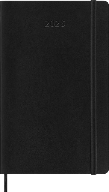 Agenda 2026 Moleskine 12M Planner Weekly 7Dagen/1Pagina Large SC Black