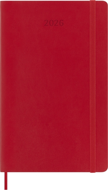 Agenda 2026 Moleskine 12M Planner Weekly 7Dagen/1Pagina Large SC Scarlet Red