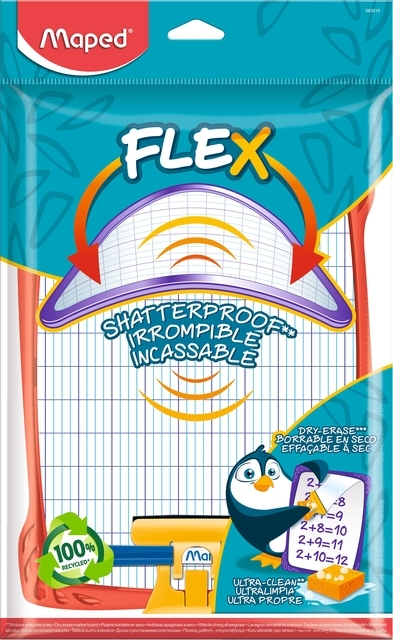 Whiteboard Maped Flex Onbreekbaar Assorti