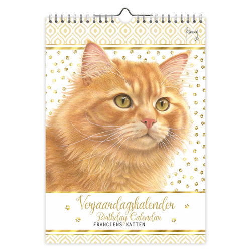 Verjaardagskalender Franciens Katten 'Jeroen' A4