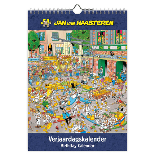 Verjaardagskalender Jan Van Haasteren A4
