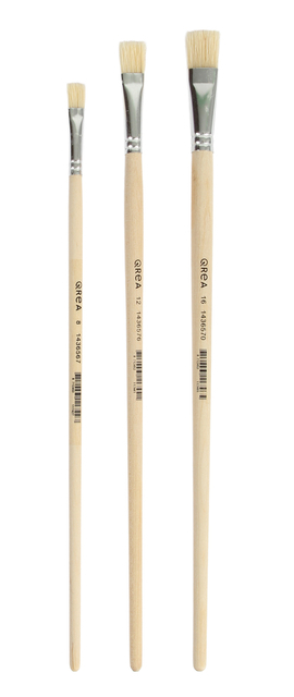 Kwast Qrea Varkenshaar Set À 3 Breedtes