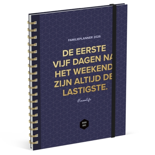 Familieagenda 2026 Lannoo 180X240 Mama Baas 7Dagen/2Pagina's