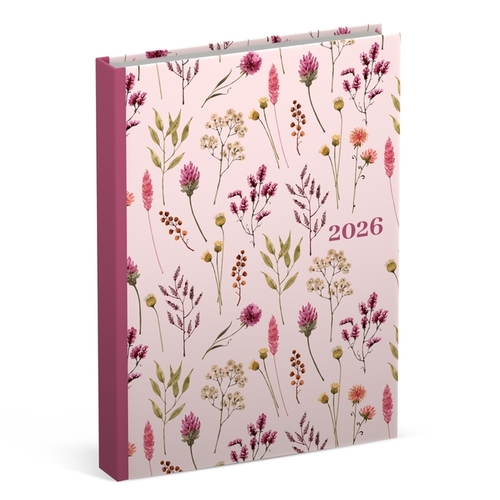 Agenda 2026 Lannoo Pocket Flowers Bouquet 7Dagen/2Pagina's Roze