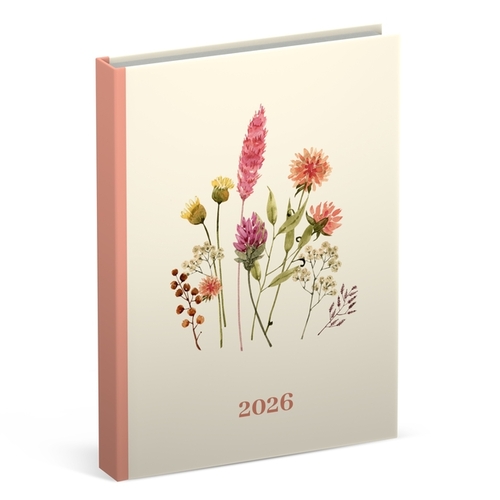 Agenda 2026 Lannoo Pocket Flowers Bouquet 7Dagen/2Pagina's Wit