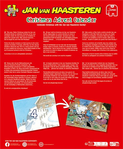 Advent Calendar Jan Van Haasteren 2025 24X54 Stukjes