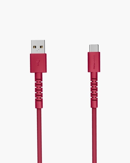 Cable Usb-A Usb-C 2M Berry Red Fresh N Rebel