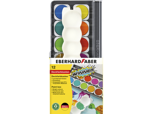 Verfdoos Winner 12 Kleuren Incl. Mengpalet