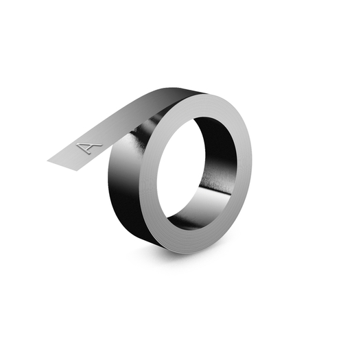 Reliëftape Dymo Embossing Niet Klevend Roestvrijstaal 12MM Zilver