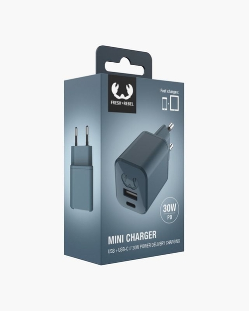 Oplader Usb + Usb-C 30W Dive Blue