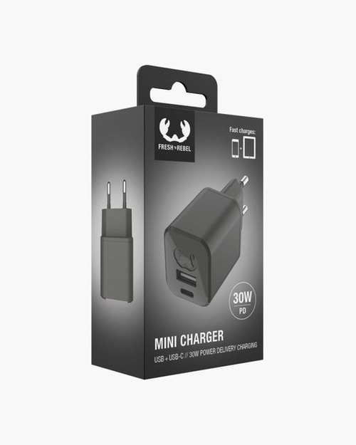 Oplader Usb + Usb-C 30W Storm Grey