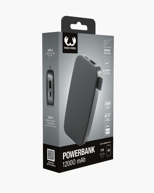 Powerbank 12000 Mah+PD Storm Grey