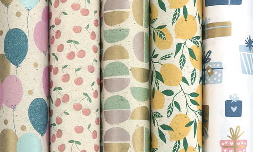 Inpakpapier Rotolux Marie 200X70CM Assorti