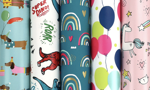 Inpakpapier Rotolux Hello 200X70CM Assorti