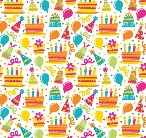 Cadeaupapier Verjaardag Ballon&Taart 200X70CM 80GR