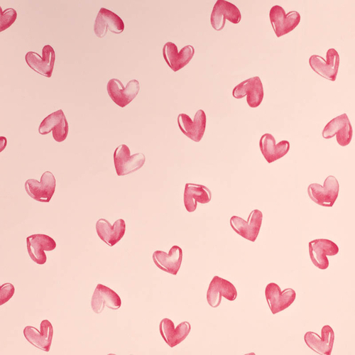 Cadeaupapier Aquarel Hart 200X70CM 80GR