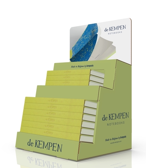 Displaybox Notitieboeken De Kempen Balance Lime 9 Stuks