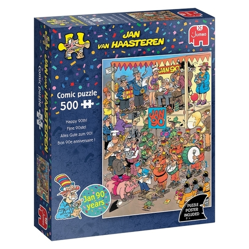 Puzzel Jan Van Haasteren Fijne 90Ste! 500 St