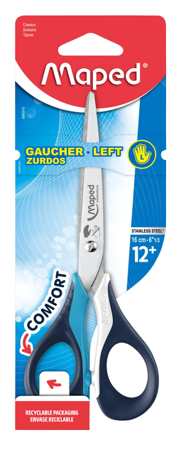 Schaar Maped Sensoft 16CM Links Assorti