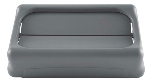Deksel Rubbermaid Slim Jim Vented Gesloten Met Swingsysteem Grijs