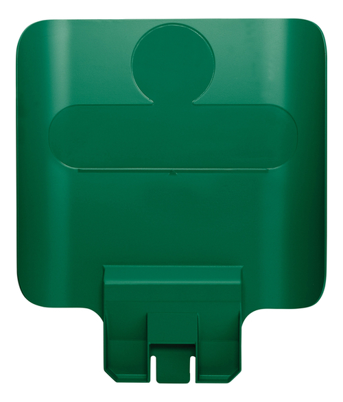 Paneel Rubbermaid Slim Jim Recyclestation Voor Label Groen