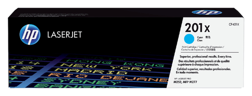 Tonercartridge HP CF401X 201X Blauw HC