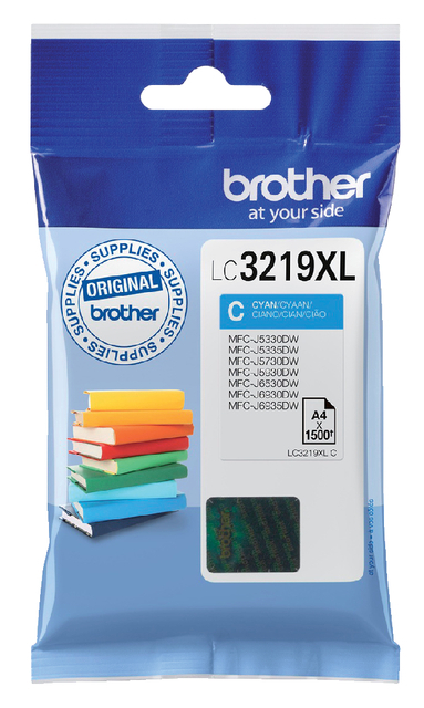 Inktcartridge Brother LC-3219XLC Blauw