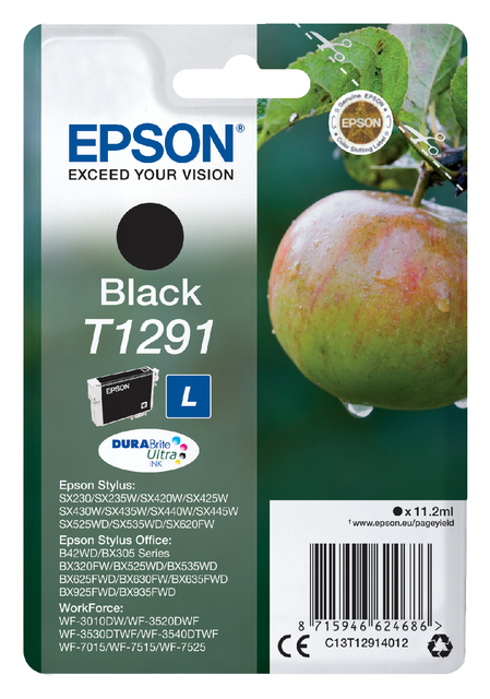 Inktcartridge Epson T1291 Zwart