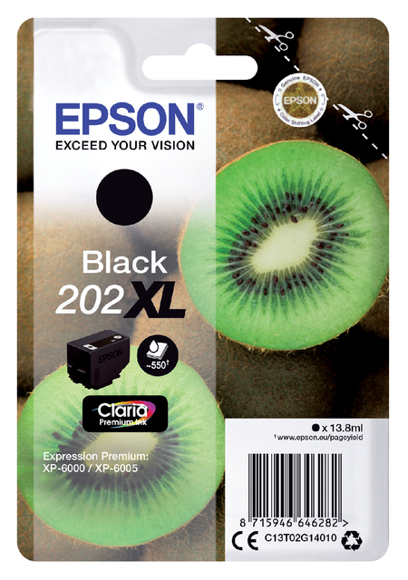 Inktcartridge Epson 202XL T02G14 Zwart