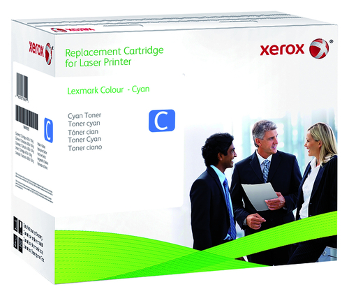 Tonercartridge Xerox Alternatief TBV Lexmark C540H2CG Blauw