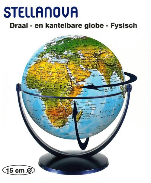 Globe 15 CM Fys. Draai & Kantel