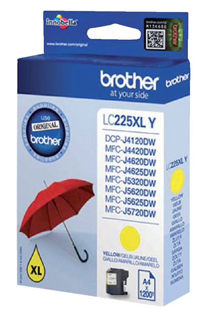 Inktcartridge Brother LC-225Xly Geel