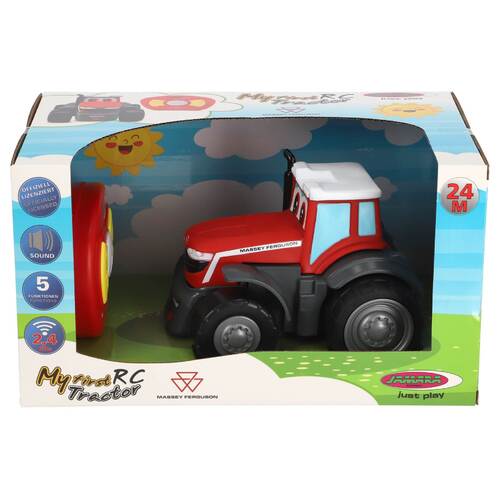 My First Radiografisch Bestuurbare Auto Tractor Massey Ferguson Met Geluid 2,4GHZ