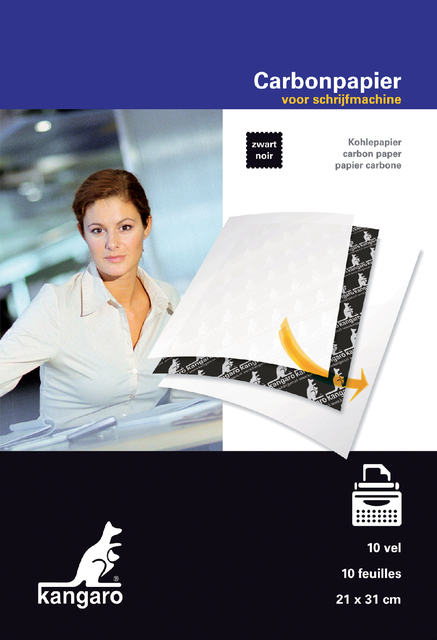 Carbon Schrijfmachine Kangaro A4 Zwart