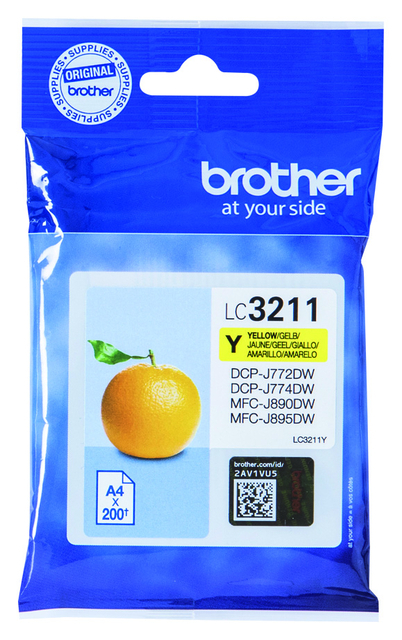 Inktcartridge Brother LC-3211Y Geel