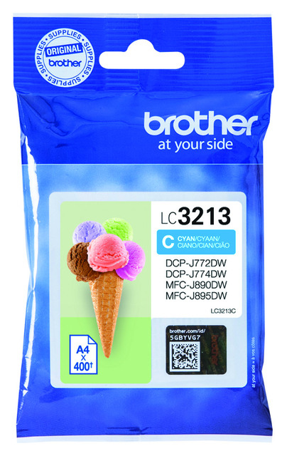 Inktcartridge Brother LC-3213C Blauw