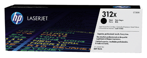 Tonercartridge HP CF380X 312X Zwart HC